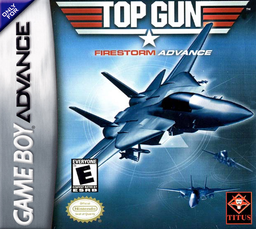 Top Gun Firestorm Advance box art for GameBoy Advance